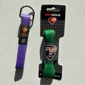 Purple and Green 45” Shoelaces